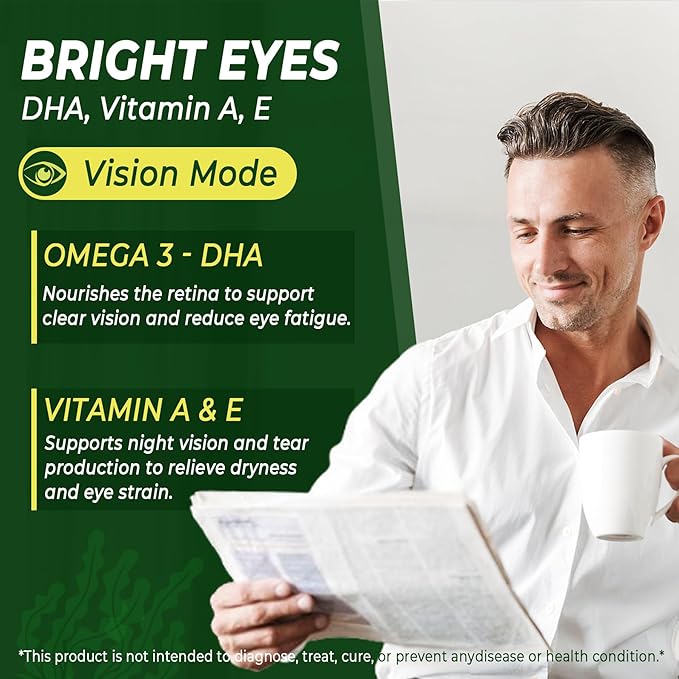 Omega 3 Gummies 2200mg from Algae Oil (DHA 640mg &amp EPA 290mg) for Women &amp Men Vegan Omega 3 Fish Oil Alternative w/CoQ10 Astaxanthin Vitamin A E D3 for Brain Eye AntioxidantSugar Free