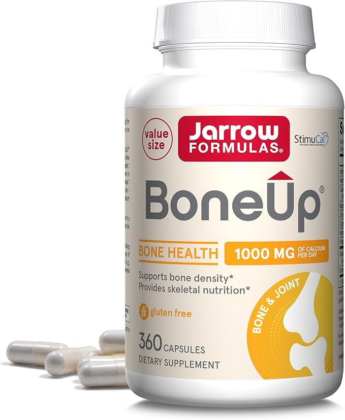 Jarrow Formulas Probiotics &amp Bone Support Supplement Bundle with Jarro-Dophilus EPS 10 Billion CFU and BoneUp with Vitamin D3 K2 &amp Calcium