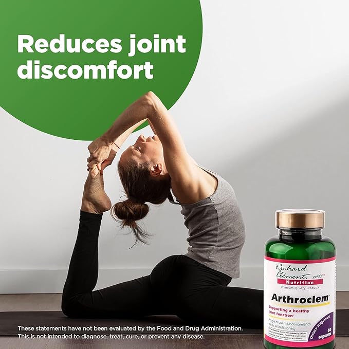 Richard Clement Nutrition Arthroclem Joint Health Supplement – Glucosamine &amp Chondroitin Formula for Joint Health Support – 60 Capsules