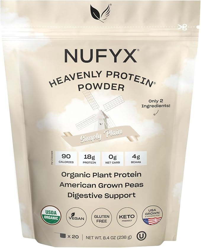 NUFYX Heavenly Protein Powder (Simply Plain 20 Scoops)