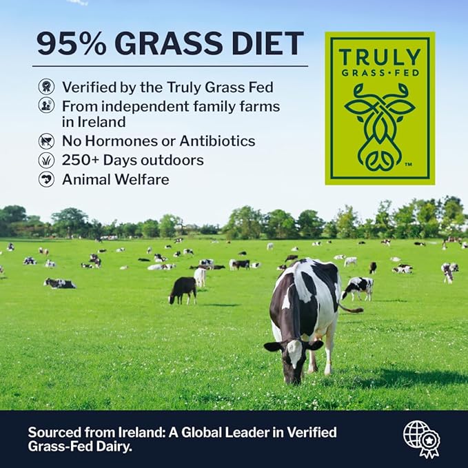 Opportuniteas Grass Fed Whey Isolate Protein Powder – Unflavored Heavy-Metal Tested 28g Protein Sourced from Ireland Hormone-Free Non-GMO Packaged in USA – 5lb