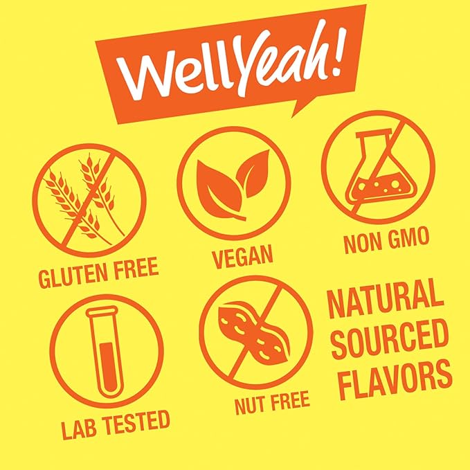WellYeah High Potency Biotin 10000 mcg Gummies 2 Pack - for Stronger Hair Skin &amp Nails - Vegan-Friendly Gluten-Free Non-GMO and Delicious Berry Flavor - 60 Gummies