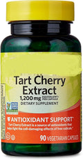SEDLAV Tart Cherry Extract Antioxidant Support Dietary Supplement Vegetarian Capsules 1200 mg 90 Count Sticker