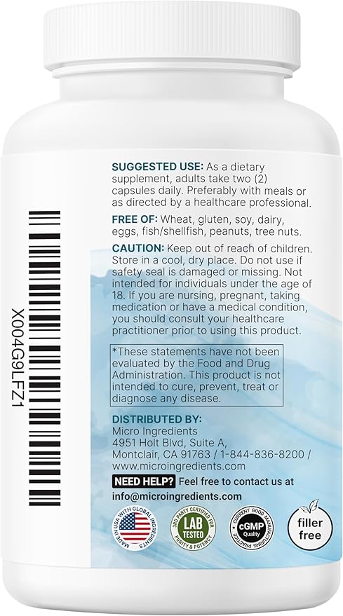Micro Ingredients 2 Pack Pure Methylated Multivitamin 480 Capsules | 19-in-1 Formula with Vitamins C D B12 Folate Magnesium Zinc &amp More | Supports Daily Wellness &amp Immune Health | Fille