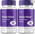 (2 Pack) Sharp Vision Capsules SharpVision Supplement Premium Advanced Maximum Strength Formula Sharpe Vision Healthy Eyes Support Natural Ingredients Vitamins Pills Sharper Vision Reviews (120 ct)