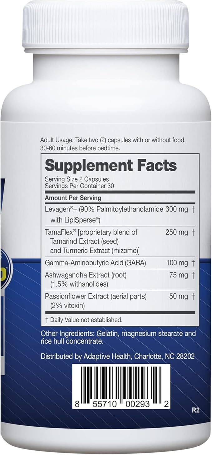 Instaflex PM Nighttime Joint Support with Levagen Tamaflex GABA Ashwagandha Passionflower Extract Mobility Sleep Support - 60 Capules