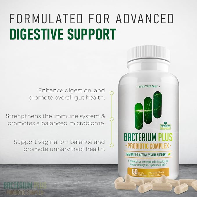 Bacterium Plus Natural Product Immune System Support Patented Formula Original Product - 120 Count - Pack of 2