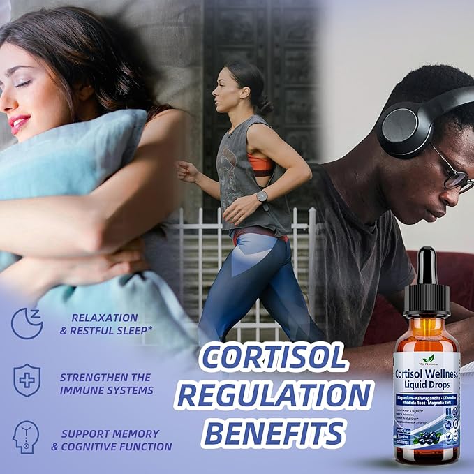 2 Pack Cortisol Supplements for Women &amp Men 17-in-1 Cortisol Reducer Detox Manager w. Magnesium Ashwagandha L-Theanine Phosphatidylserine Hormone Balanced for Women Mood Focus Sleep Support