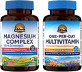 Vitalitown Magnesium Complex &amp Daily Multivitamin Bundle (Pack of 2) | Magnesium 400mg (Item 1) &amp Multivitamin with Iron Zinc (Item 2)