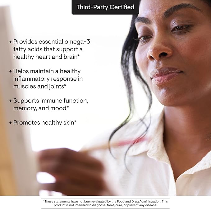 THORNE - Super EPA - Omega-3 Fish Oil Supplement with EPA &amp DHA from Sustainably Sourced Fish - Supports Brain Skin Joint &amp Heart Health* - Third-Party Certified - Gluten &amp Dairy-Free -
