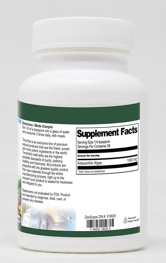 Astaxanthin Algae Powder (1 oz ZIN: 519028)