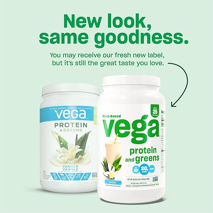 Vega Sport Premium Vegan Protein Powder Chocolate(45 Servings) 30g Plant Based Protein &amp Protein and Greens Protein Powder Vanilla - 20g Plant Based Protein Plus Veggies