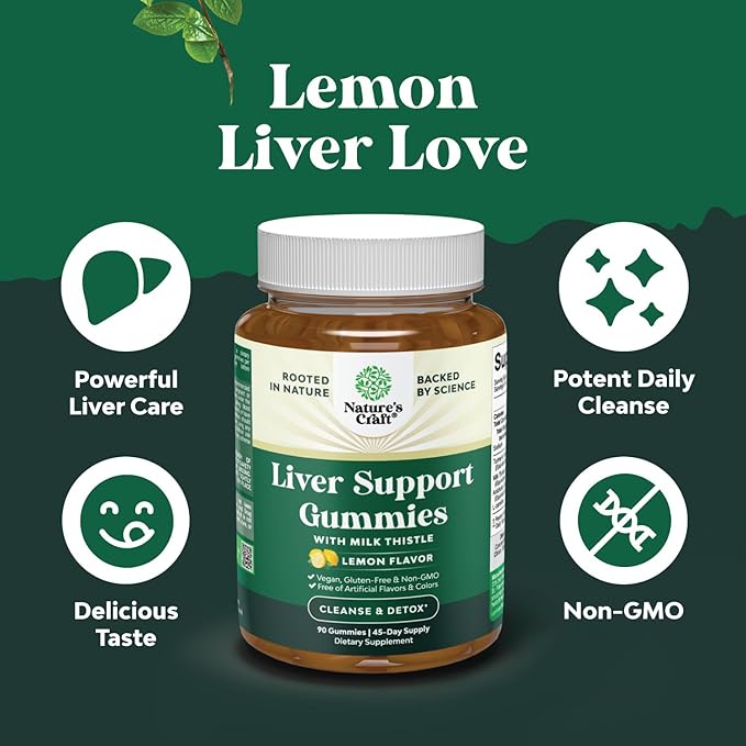 Bundle of Cleansing Herbal Liver Detox Gummies with Artichoke Extract Turmeric Curcumin &amp L-Carnitine and Liver Cleanse Detox &amp Repair - Silymarin Milk Thistle with Dandelion Root Choline Be