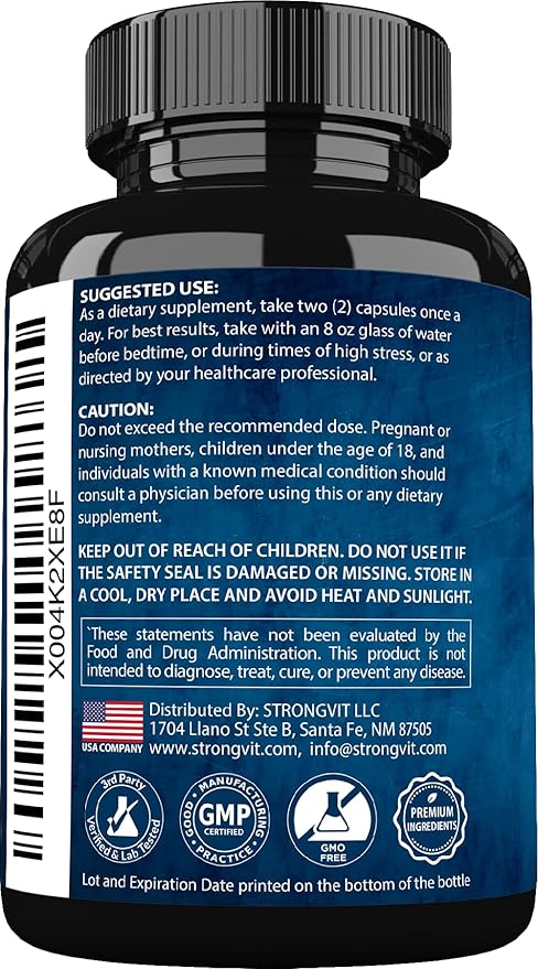 Cortisol Supplements for Women and Men with Magnesium Ashwagandha &amp L-Theanine. High Cortisol Reducer Manager Detox Lower and Control. Sleep Support &amp Stress Relief USA