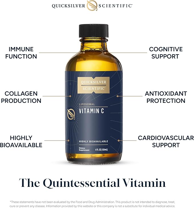 Quicksilver Scientific Nanoemulsified D3K2 - Emulsified Liquid Vitamin D3 + K2 MK7 Liposomal Liposomal Vitamin C Bundle