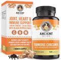 Turmeric Curcumin with Ginger &amp Bioperine Turmeric Curcumin with Black Pepper &amp Raw Ginger Root Powder Capsule Supplement by Ancient Bliss (120 Capsules)