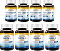 LOVITA 8-Pack Total Omega Bundle - 4 Fish Oil (120ct) &amp 4 Cod Liver Oil (90ct) Heart Brain &amp Immune Support (8 Pc Value Set)