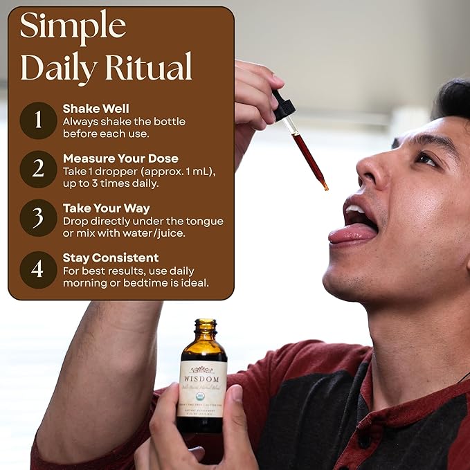 Organic Turmeric Frankincense and Myrrh – Herbal Supplement Blend for Energy Detox Focus Immunity &amp Stress – Non-GMO Vegan Tonic with Milk Thistle – Wisdom Bible Based Blend – 2oz Liquid Drops