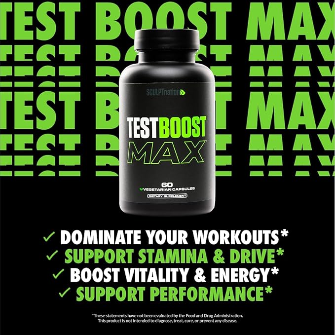 Sculpt Nation by V Shred T-Boost Max Burn Day and Burn PM with Ashwagandha Cayenne Green Coffee and Melatonin 3 Pack 60 Capsules Each