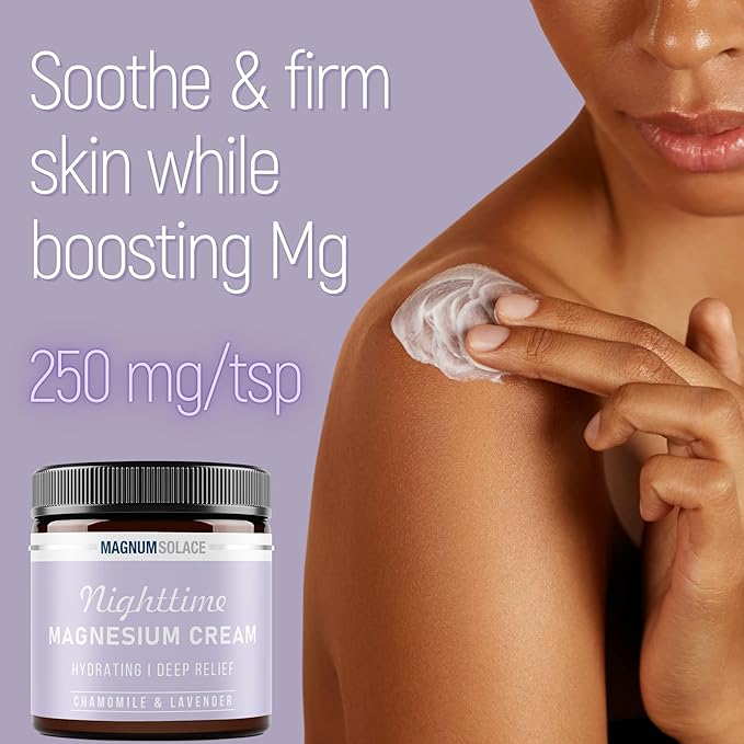 Magnesium Spray &amp Magnesium Cream Chamomile &amp Lavender (2 Item Bundle)