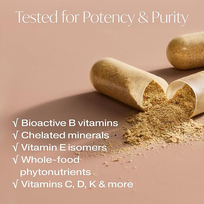 The Foundation of You - Women’s Multivitamin Supplement 120 Count - with Vitamin D Vitamin C Folate Tocotrienols Lutein Broccoli Seed and Zinc