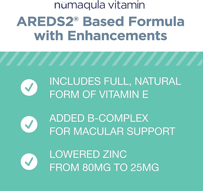 nūmaqula Eye Vitamins - 270 Capsules 90-Day Supply - AREDS2-Based Eye Vitamins with Lutein Zeaxanthin Vitamin B Complex &amp Vitamin E for Advanced Macular Support