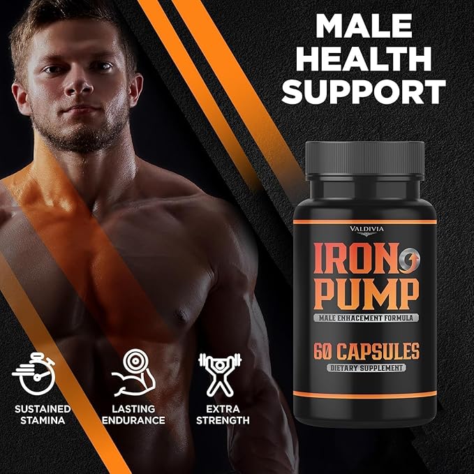 Iron Pump Formula Dietary Supplement Male Performance Iron Pump Capsules Max Formula Max Support Support Pills 120 Capsules for 2 Months
