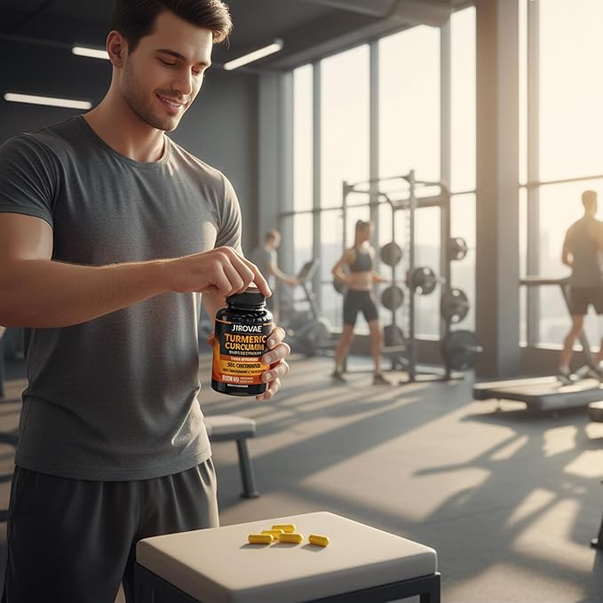 Turmeric Curcumin Capsules 1500mg per Serving 95% Curcuminoids with Black Pepper Extract &amp Ginger High Potency Veggie Capsules Non-GMO 120 Count (60 Servings)