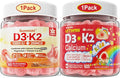Bundle Vitamin D3K2 Gummies for Kids &amp D3K2 Gummies for Adults