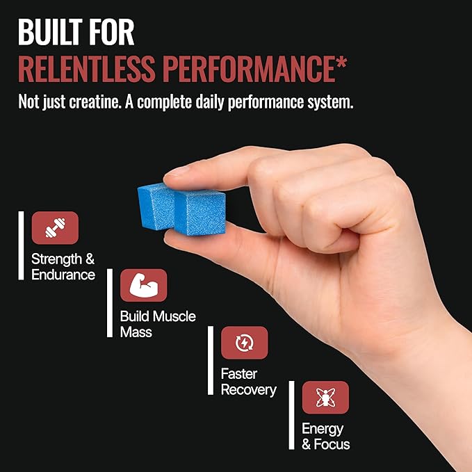 Creatine Monohydrate Gummies for Men &amp Women - Sugar Free &amp Vegan Advanced Formula W/L-Taurine + Vitamin B12 - for Muscle Strength Muscles Builder Recovery Energy Boost Pre-Workout Supplem