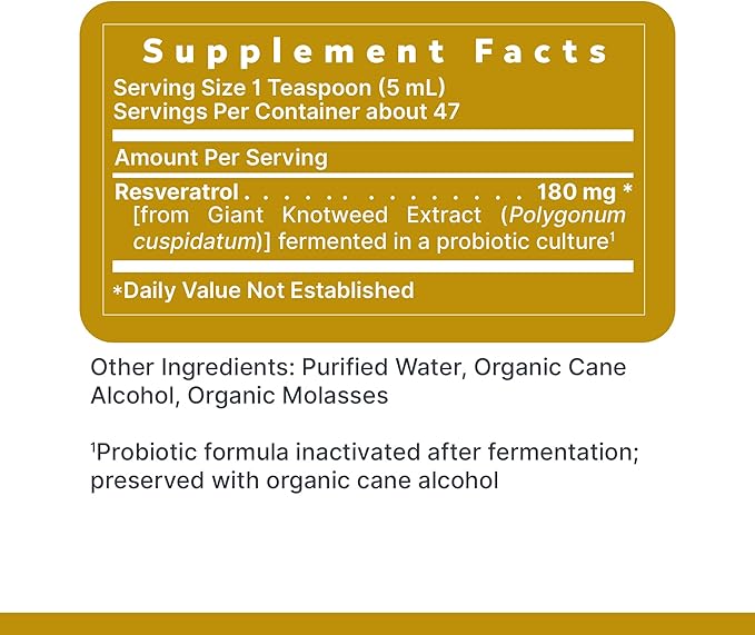 Premier Research Labs Resveratrol - Resveratrol Liquid Supplement Trans Resveratrol Antioxidant Support for Heart Health &amp Blood Flow Aging Support 180 mg Per Teaspoon - 8 Fl Oz