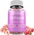 Collagen Gummies with Biotin Vitamin C &amp Zinc – 1000mg Hydrolyzed Collagen Peptides for Skin Hair &amp Nails Nutrition Daily Beauty Nutrition Peach Flavor 60 Gummies