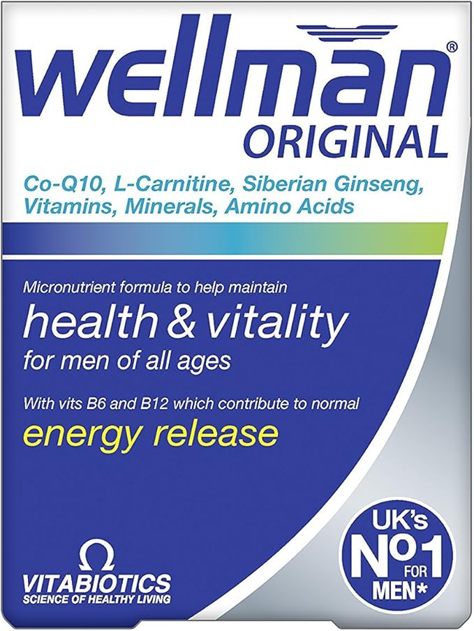 Vitabiotics Wellman Original - 30 Capsules - PACK OF 4