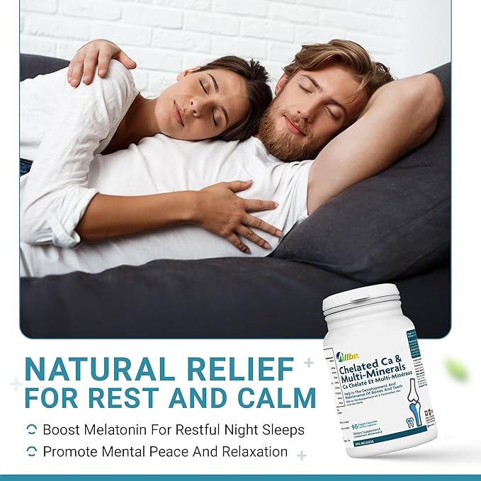 Chelated Ca &amp Multi-Minerals Capsules 400mg Calcium and 200mg Magnesium with 7.5mg Zinc Supplements 4 Packs of 90 Bones and Teeth Support Capsules Serving Size: 2 120 Days Supply