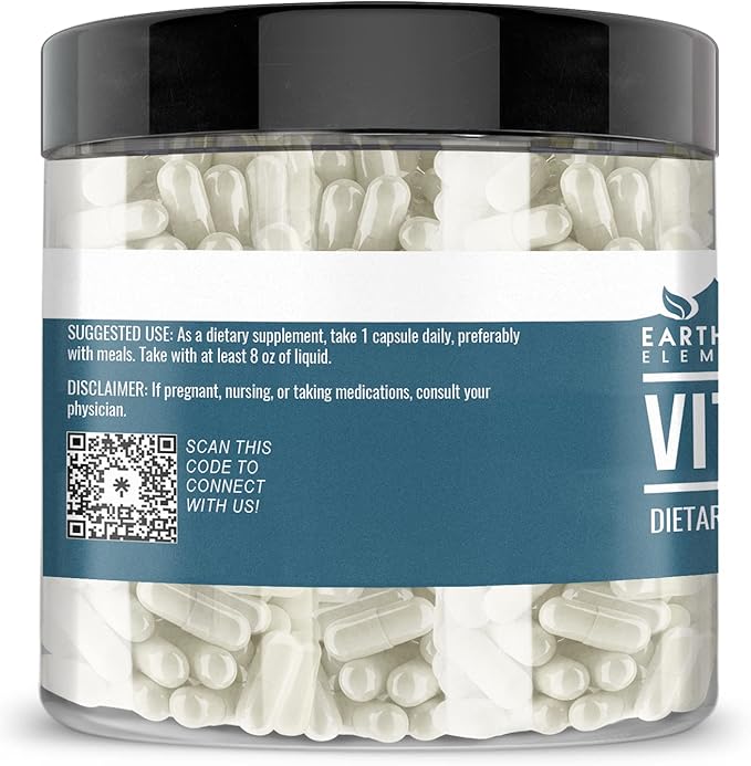 Earthborn Elements Vitamin B1 (Thiamine Mononitrate) and Gamma Oryzanol Bundle 200 Capsules Each Pure &amp Undiluted No Additives