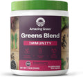 Amazing Grass Greens Blend Superfood for Immune Support: Super Greens Powder Smoothie Mix with Organic Spirulina Chlorella Beet Root Powder Digestive Enzymes &amp Probiotics Elderberry 30 Servin