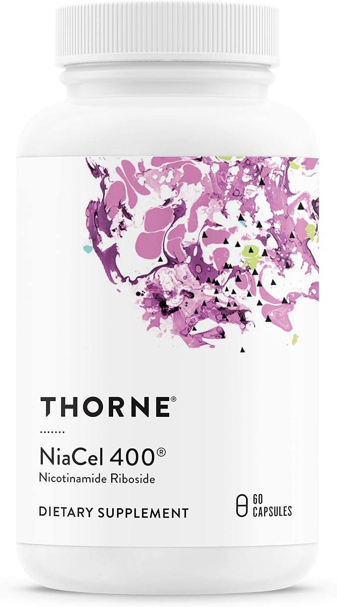 THORNE - Cellular Health Bundle - CoQ10 &amp NiaCel 400 - Support Energy Cellular Defense &amp Healthy Aging - 30 to 60 Servings