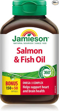Jamieson Salmon &amp Fish Oils Omega-3 Complex 200ct Bottle 1000 mg