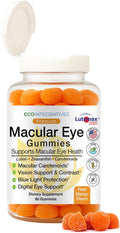Premium Macular Eye Gummies with Lutemax 2020 – Lutein &amp Zeaxanthin Carotenoids for Eye Health Blue Light &amp Vision Support Real Mango Flavor Easy Flip-Top Lid 60 Gummies