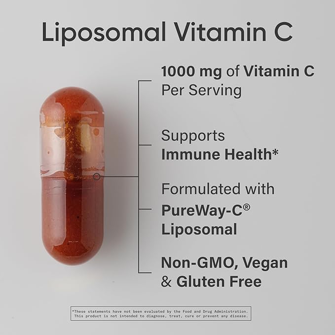 Sports Research® Antioxidant Support Pack - High Potency Liposomal Vitamin C Supplement 1000mg + Coenzyme Q10 100mg + Triple Strength Astaxanthin 12mg w/Organic Coconut Oil