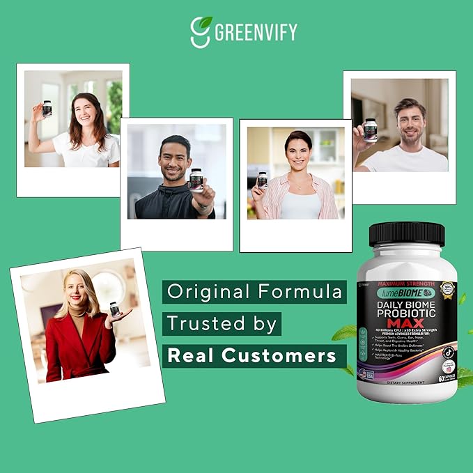 Daily Biome Probiotic Max 40 Billion CFU Maximum Strength 60 Capsules 30-Day Supply (1)