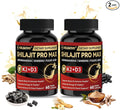 2 Pack Shilajit for Men Women Shilajit w/Vitamin D3 K2 Shilajits for Men w/Fulvic Acid Ashwagandha Shilajits for Extra Power Stamina Immune Support Non-GMO Made in US 60 Capsules