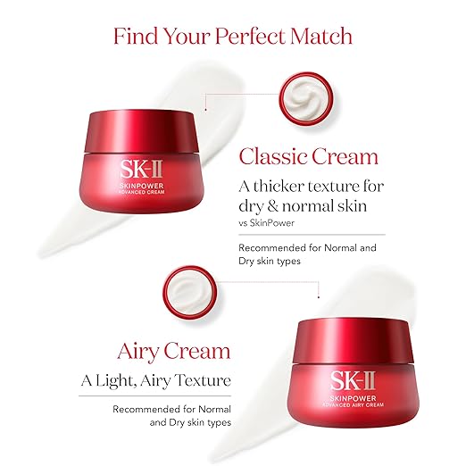 SK-II SKINPOWER Airy Face Cream - Anti Aging Wrinkle Cream for Oily &amp Dry Skin - Antioxidant-Rich Formula to Help Protect Skin While Improving Firmness &amp Elasticity