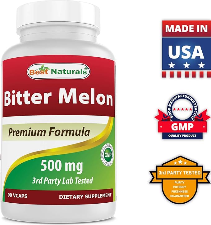 Best Naturals Bitter Melon 500 mg &amp Milk Thistle Extract 1000mg