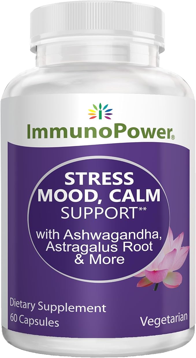 Mood Support Capsules with Ashwagandha Astragalus Root Holy Basil Leaf and More. Supports Mood Management and Emotional Balance 60 Capsules
