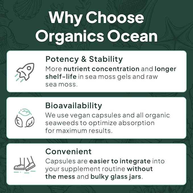 Organics Ocean Muscle Bone Heart &amp Sleep Wellness Bundle – Chelated Magnesium Glycinate with Zinc &amp VIT D3 and K2 Supplements for Muscle Function Calcium Absorption &amp Vascular Health