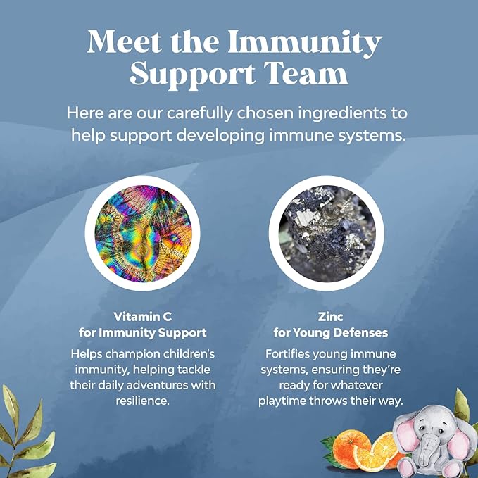 Bundle of Kids DHA Omega 3 Gummies - Fish Free with Vegetarian 6 9 for Vision Brain &amp Immunity and Kids Immunity Support Gummies Vitamin C with Zinc &amp Echinacea Immune Booster Supplement for C
