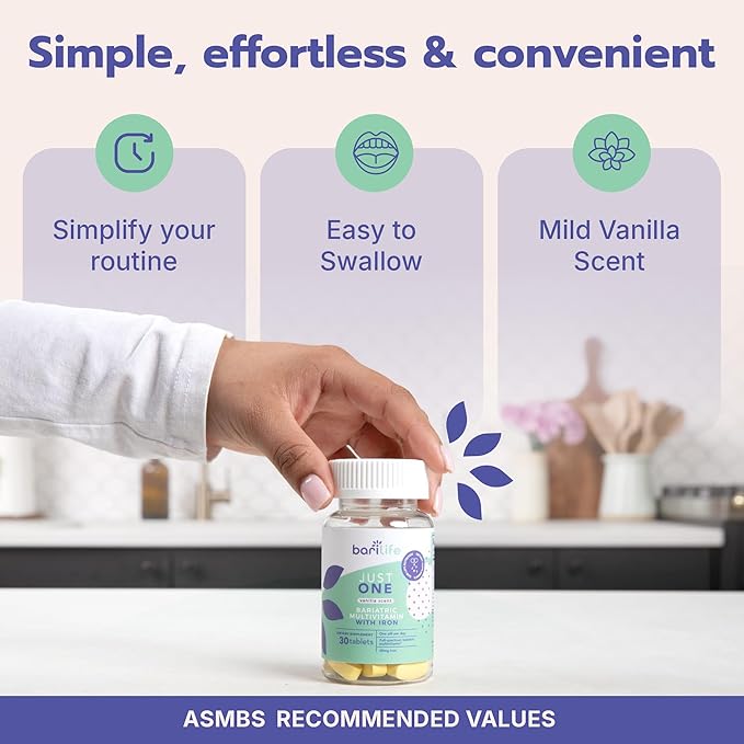 Just One - Once Daily Bariatric Multivitamin with Iron (30)