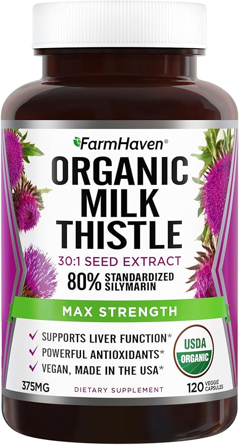 FarmHaven USDA Organic Milk Thistle and Glucosamine Chondroitin