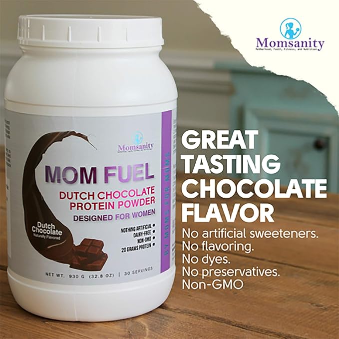 Protein Powder for Women – Dairy Free Meal Replacement Protein Powder Made with Plant &amp Collagen Protein 20 Grams Protein (Dutch Chocolate + Vanilla)